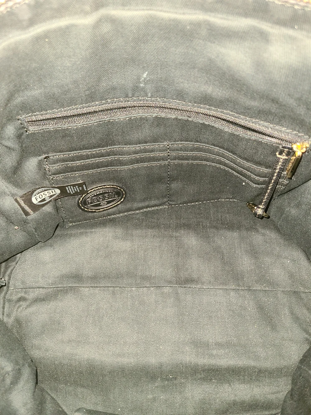 Authentic Fossil Leather Sydney  Satchel Bag